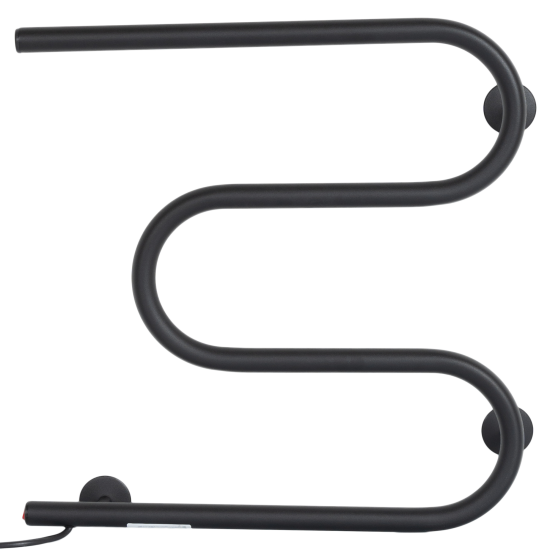 Полотенцесушитель электрический Equation 500x500 мм 50 Вт М-образный цвет черный