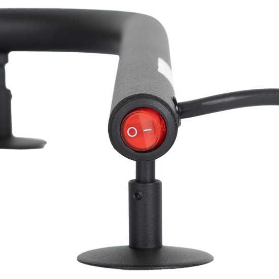 Полотенцесушитель электрический Equation 500x500 мм 50 Вт М-образный цвет черный