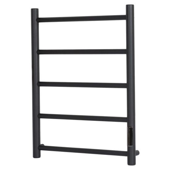 Полотенцесушитель электрический Equation 450x600 мм 100 Вт с терморегулятором лесенка цвет черный