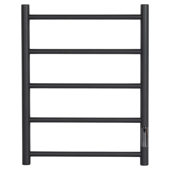 Полотенцесушитель электрический Equation 450x600 мм 100 Вт с терморегулятором лесенка цвет черный