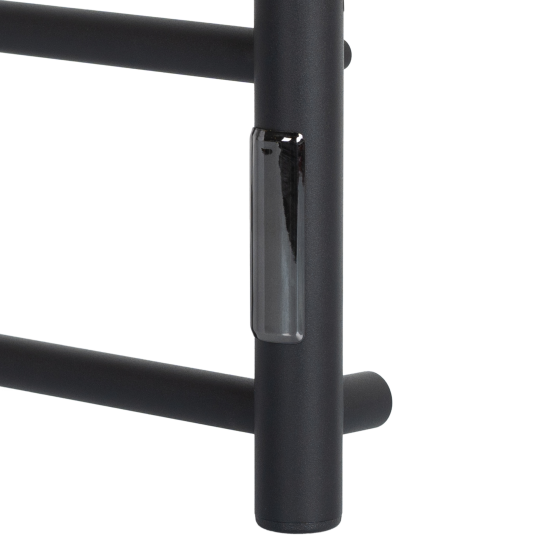 Полотенцесушитель электрический Equation 450x600 мм 100 Вт с терморегулятором лесенка цвет черный