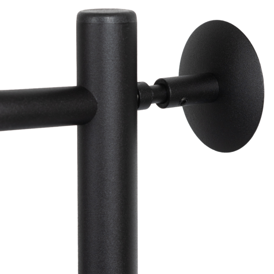 Полотенцесушитель электрический Equation 450x600 мм 100 Вт с терморегулятором лесенка цвет черный