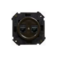 Двойная компьютерная розетка Bironi B3-302-22