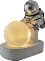 Ночник светодиодный Космонавт 15.3 см цвет серебристый