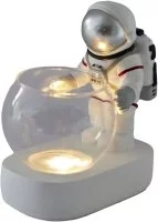 Ночник светодиодный Космонавт цвет серебристый