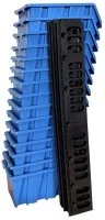 Лоток Accurate ЛМ-4-150-15 15x9.5x7 см пластик цвет синий, 15 шт.
