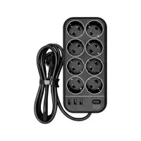 Сетевой фильтр Powercom SP-08 USB03AB