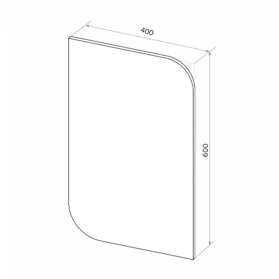 Зеркало прямоугольное 40х60 см Continent Madeira (В244)