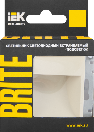 Подсветка светодиодная встраиваемая IEK Brite цвет бежевый