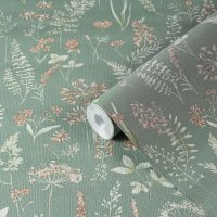 Обои бумажные Саратовские обои Гербарий Д953-04 (0,53х10,05 м)