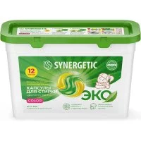 Биоразлагаемые концентрированные гипоаллергенные капсулы для стирки SYNERGETIC COLOR