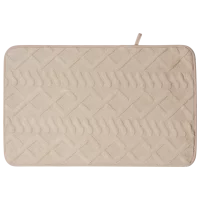 Коврик для ванной Swensa Warm 50x80 см цвет бежевый