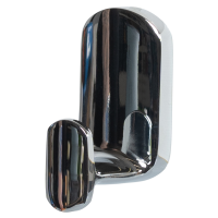 Крючок Swensa Slick SWR-5600-01, самоклеящийся, металл, цвет хром