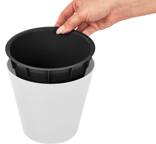 Горшок для цветов Ingreen London ø28 см v10.5 л пластик цвет белый жасмин