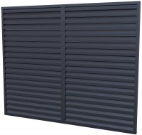 Забор-жалюзи Вершина 2x2.5 м цвет графит