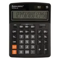 Настольный калькулятор BRAUBERG EXTRA-16-BK