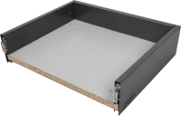 Ящик выдвижной Flowbox 40x10.4x30 см сталь/ЛДСП цвет антрацит