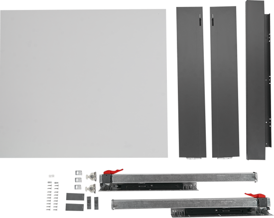 Ящик выдвижной Flowbox 40x10.4x30 см сталь/ЛДСП цвет антрацит