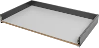 Ящик выдвижной Flowbox 80x10.4x50 см сталь/ЛДСП цвет антрацит