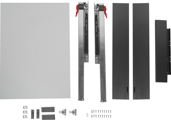 Ящик выдвижной Flowbox 40x10.4x50 см сталь/ЛДСП цвет антрацит