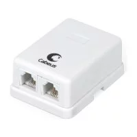 Двойная внешняя телефонная розетка Cabeus WS-6P4C-TEL-2