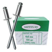 Вытяжная заклепка SORREX 4.0х8 100 шт.