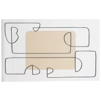Коврик для ванной Swensa Two 50x80 см цвет бело-бежевый