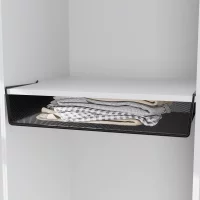 Корзина для шкафа 56x12x35.7 см цвет черный