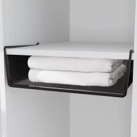 Корзина для шкафа 36x12x35.7 см цвет черный