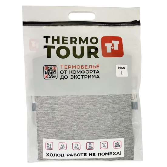 Комплект термобелья Thermotour М.8160 цвет серый размер L