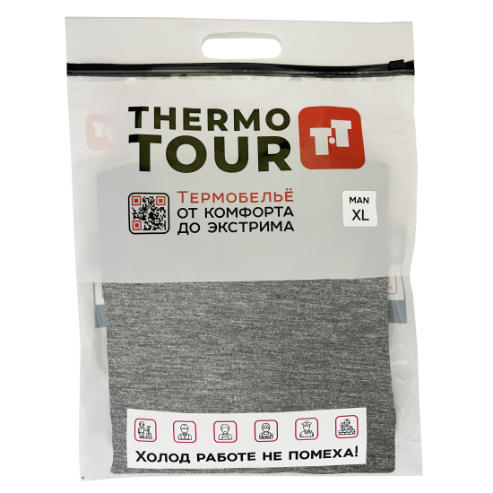 Комплект термобелья Thermotour М.8121/1 цвет серый размер XL