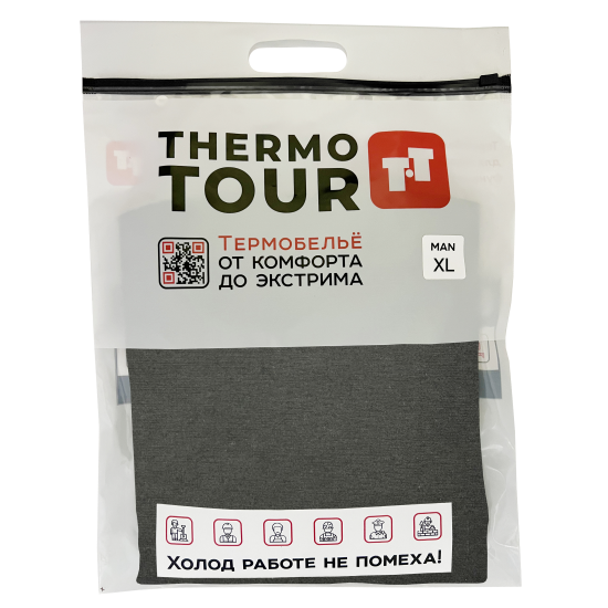 Комплект термобелья Thermotour М.8160 цвет черный размер XL