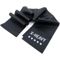 Ленточный амортизатор LivePro Latex Resistance Band максимальное сопротивление, черный Pro