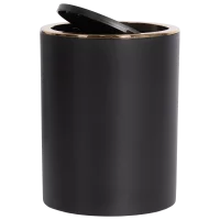 Контейнер для мусора Swensa Lensk Soft SWB-9024BLK 5 л пластик цвет черный матовый