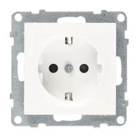 Розетка Legrand Suno встраиваемая белая со шторками (721120)