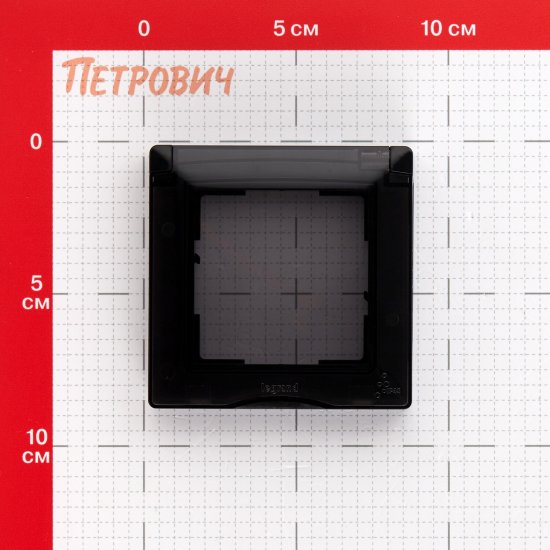Рамка Legrand Suno одноместная антрацит с крышкой (721444)