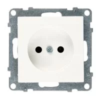 Розетка Legrand Suno встраиваемая белая со шторками (721119)