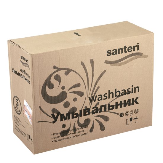 Раковина Santeri Визит 55 см подвесная белая (1.3115.3.S00.11B.0)