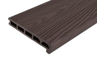 Полуступень прямая 35x170x3000 мм ДПК цвет венге