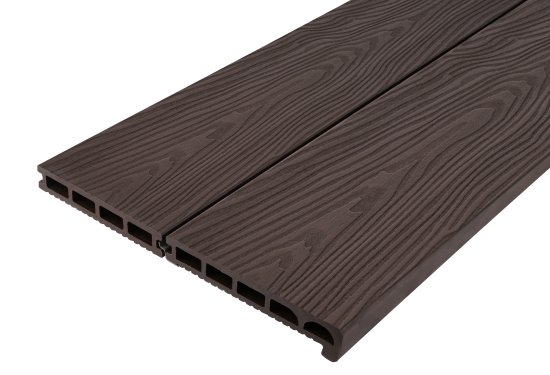 Полуступень прямая 35x170x3000 мм ДПК цвет венге
