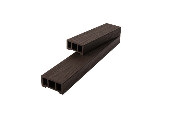 Профиль перил прямой ДПК T-Decks цвет Венге 45x90x3000 мм