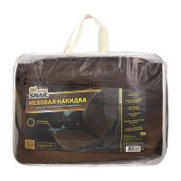 Утепленная накидка на сиденье автомобиля Golden Snail коричневая