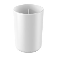 Стакан для ванной Ambient Flux настольный двойной пластик белый (AFX036ABSWT)