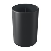 Стакан для ванной Ambient Flux настольный двойной пластик черный графит (AFX037ABSBGR)