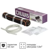 Нагревательный мат для теплого пола Dilwis 1.5 м2 300 Вт