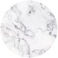 Салфетка для сервировки 36x36 см Сетте круглая полипропилен цвет бело-серый