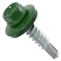 Кровельный саморез КРЕП-КОМП 4,8x19 RAL6002, зелёный Kn KENNER (4500шт)