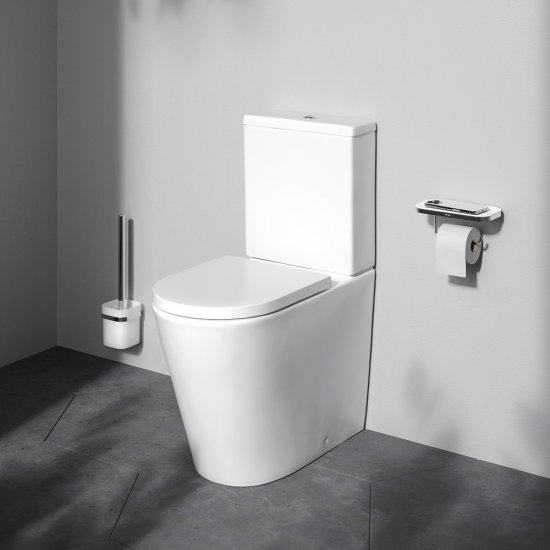 Унитаз-компакт AM.PM Flash C9H8600LMSC безободковый сиденье с микролифтом двойной смыв