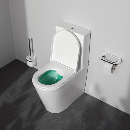 Унитаз-компакт AM.PM Flash C9H8600LMSC безободковый сиденье с микролифтом двойной смыв