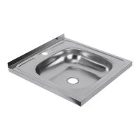 Мойка для кухни Ukinox Nord 50х50х13 см накладная сталь (Nr 500х500 0,4)